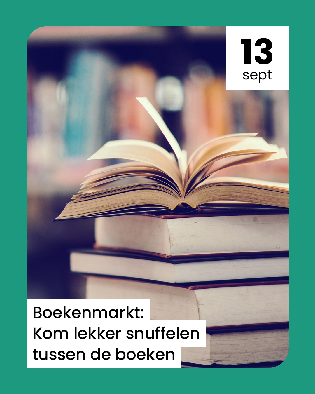 Afbeelding voor de Boekenmarkt: Kom lekker snuffelen tussen de boeken